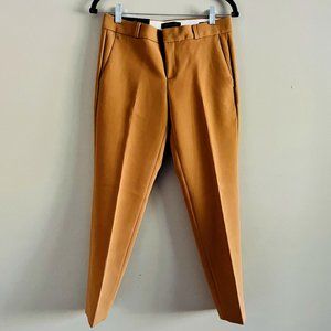 Banana Republic Avery Mid-rise Straight Ankle Length Pant in Camel, Size 0, New